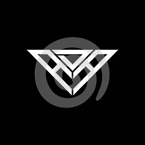 ADA letter logo creative design with vector graphic,