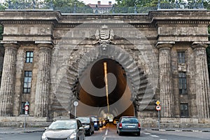 Adam Clark Tunnel under Castle Hill in Budapest, Hungary.