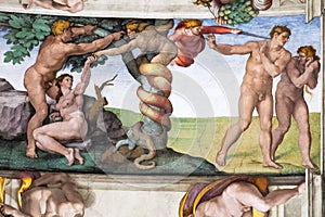 Adam and Eve, Sistine Chapel