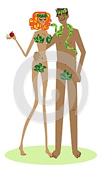 Adam & Eve woman and man