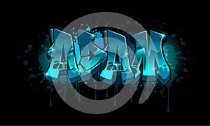 Adam Graffiti Name Design