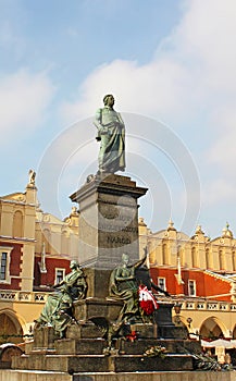 Adam Mickiewicz Monument in Krakow photo
