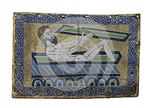 Adam rises from the dead,