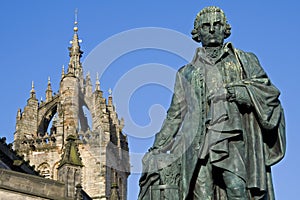 Adam Smith, Monument and St Giles Cathedral photo