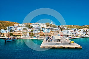 Adamantas Adamas harbor town of Milos island, Greece