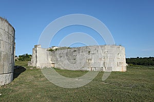 Adamclisi ruins in Romania, exterior walls