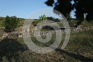 Adamclisi ruins in Romania, old walls