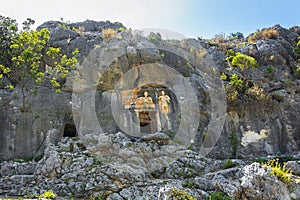 Adamkayalar, literally `man-rocks`,Mersin,Turkey photo