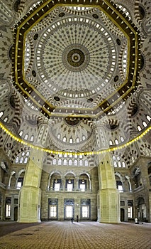 Adana central mosque dome detail to inside