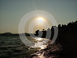 Adana Seyhan Lake, sunset from TahtalÄ±kÃ¶y.