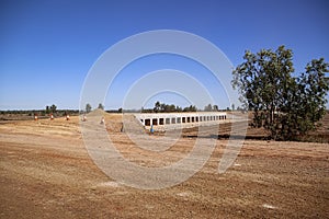 Adani Bravus railway line construction site.