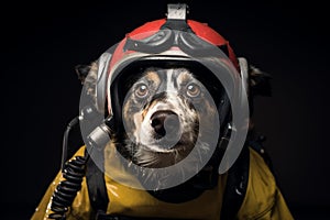 Adaptable Rescue dog. Generate Ai