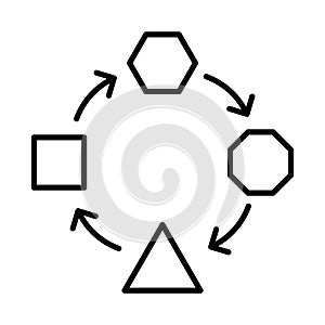 Adaptation icon, vector illustration