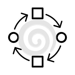 Adaptation icon, vector illustration