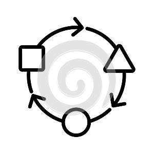 Adaptation icon, vector illustration photo