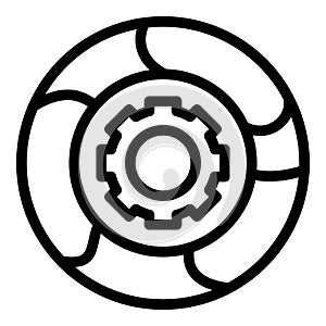 Adaptation mechanism icon, outline style