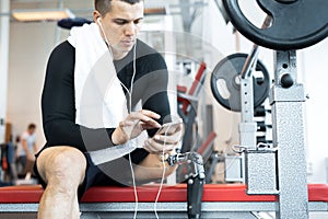 Adaptive Athlete Resting in Gym