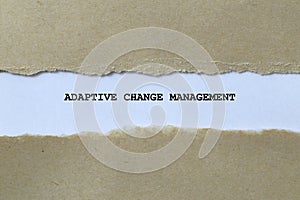adaptive change management on white paper