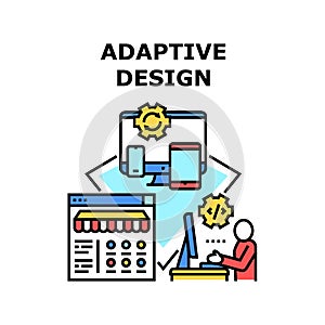 Adaptive Design Vector Concept Color Illustration