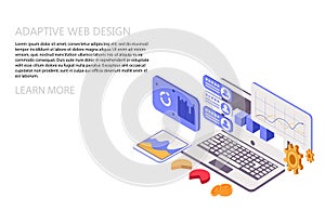 Adaptive interface design. Developers use software on multiple devices. Cross-platform software.