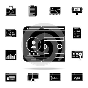 adaptive interface icon. Web Development icons universal set for web and mobile