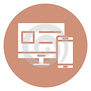 Adaptive Isolated Vector Icon which can easily modify