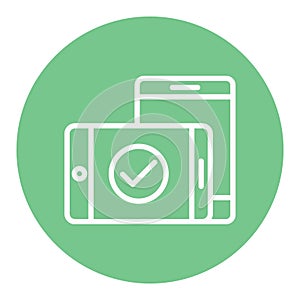 Adaptive Isolated Vector icon which can easily modify or edit