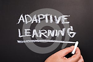 Adaptive Learning on Chalkboard photo
