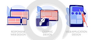 Web development vector concept metaphors