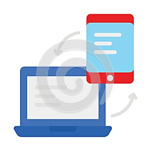 Adaptive, responsive device Vector Icon which can easily modify or edit