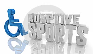 Adaptive Sports Athletes Competition Disability Handicap Access Games 3d Illustration