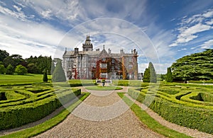 Adare manor in red ivy