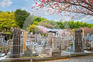 Adashino Nenbutsuji Temple in Kyoto, Japan