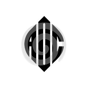 ADC circle letter logo design with circle and ellipse shape. ADC ellipse letters with typographic style. The three initials form a photo