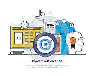 Adc content creation digital marketing, management web banner. Conducting researches, generating strategic ideas process to create