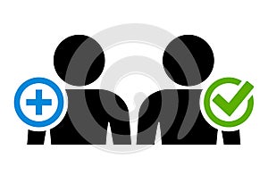 Add and accept user icons