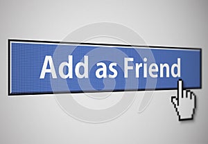 Add as friend button