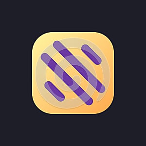 Add background flat gradient fill ui icon for dark theme