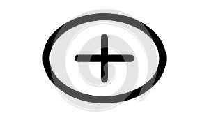 Add Button Icon for User Interface, vector design Generative AI