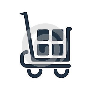 Add cart icon vector isolated on white background, Add cart sign