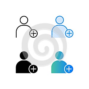 add contact icon vector suitable for any purpose