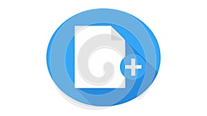 Add Document File, Create New Record Vector Icon, vector design Generative AI