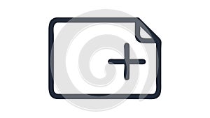 Add document file icon, create new file vector, vector design Generative AI