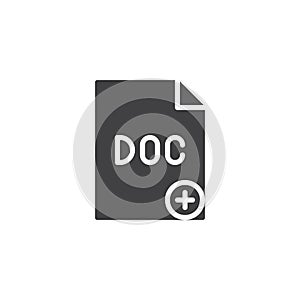 Add file doc vector icon