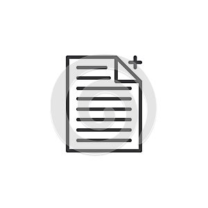 Add file document outline icon
