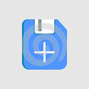 add file icon. icon related to UI elements. suitable for graphic design, web site, app, user interfaces, printable etc. flat icon