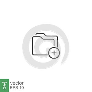 Add Files Vector glyph Icon, Add folder symbol