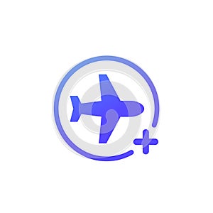 add a flight icon with an airplane