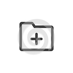 Add folder line icon