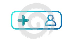 Add Group Members Team Collaboration Icon, vector design Generative AI